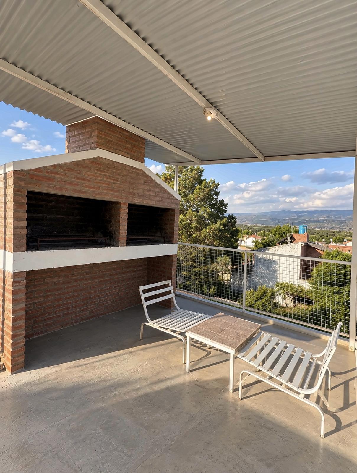 Terraza con asador